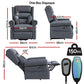 Durga Electric Recliner Chair Power Lift Massage Heated Recliner Sofa - Grey