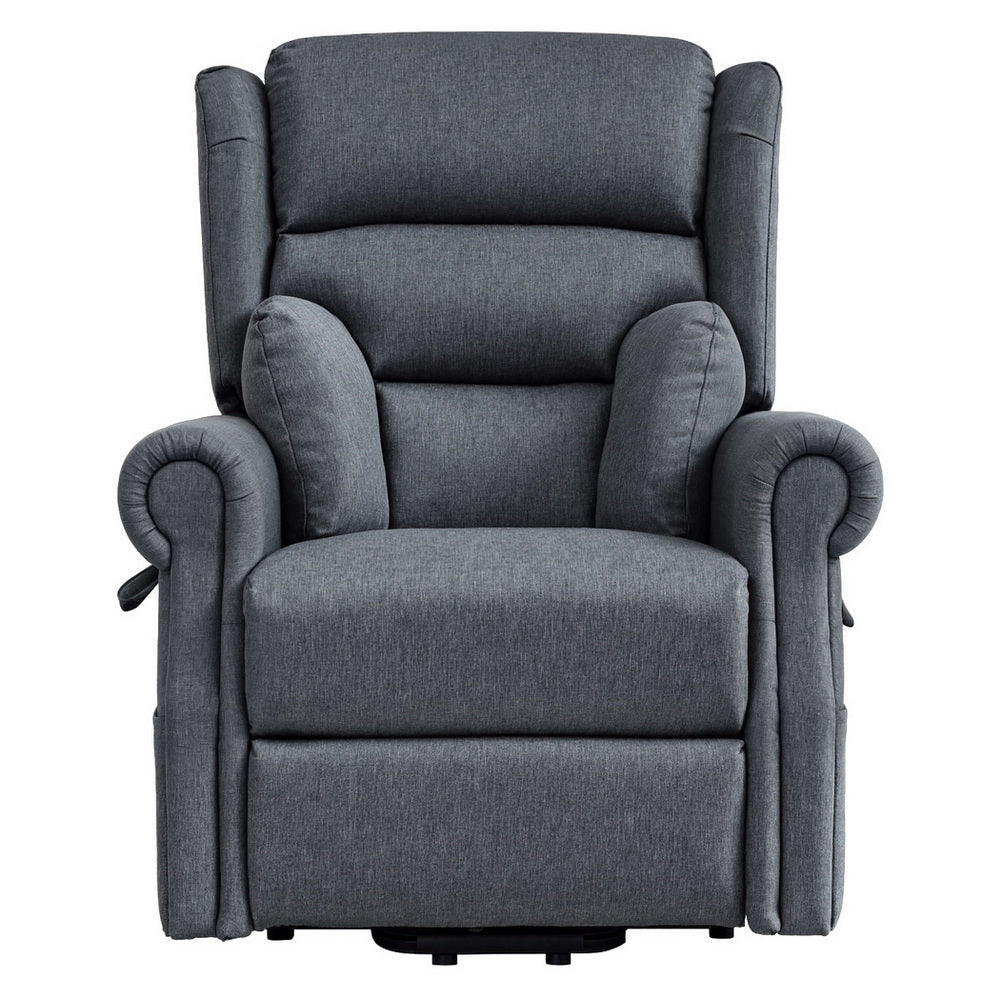 Durga Electric Recliner Chair Power Lift Massage Heated Recliner Sofa - Grey
