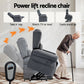 Durga Electric Recliner Chair Power Lift Massage Heated Recliner Sofa - Grey