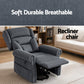 Durga Electric Recliner Chair Power Lift Massage Heated Recliner Sofa - Grey