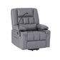 Faunus Power Lift Recliner Chair with Massage and Heat for Elderly, Electric Sofa Reclining Chair - Grey