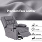 Faunus Power Lift Recliner Chair with Massage and Heat for Elderly, Electric Sofa Reclining Chair - Grey