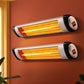 Set of 2 Electric Radiant Strip Heater Indoor Outdoor Patio Remote Control 1500W