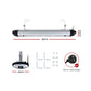 Set of 2 Electric Radiant Strip Heater Indoor Outdoor Patio Remote Control 1500W