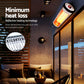Set of 2 Electric Radiant Strip Heater Indoor Outdoor Patio Remote Control 1500W