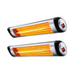 Set of 2 Electric Radiant Strip Heater Indoor Outdoor Patio Remote Control 1500W