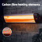 Set of 2 Electric Radiant Strip Heater Outdoor Indoor Patio Infrared Heaters 3000W