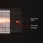 Set of 2 Electric Radiant Strip Heater Outdoor Indoor Patio Infrared Heaters 3000W