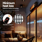 Set of 2 Electric Strip Heater Radiant Infrared Heaters 2000W