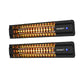 Set of 2 Electric Strip Heater Radiant Infrared Heaters 2000W