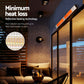 Set of 2 Electric Strip Heater Radiant Infrared Heaters Remote Control 3000W