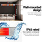 Set of 2 Electric Strip Heater Radiant Infrared Heaters Remote Control 3000W