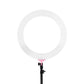 Ring Light 19" LED 5800Lm Dimmable Diva With Stand Make Up Studio Video Pink