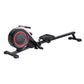 Rowing Machine 16 Levels Foldable Magnetic Rower Gym Cardio Workout - Black