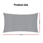 Instahut Sun Shade Sail Cloth 98% UV Block Outdoor Canopy Rectangle 2X5M Grey