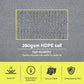 Instahut Sun Shade Sail Cloth 98% UV Block Outdoor Canopy Rectangle 2X5M Grey