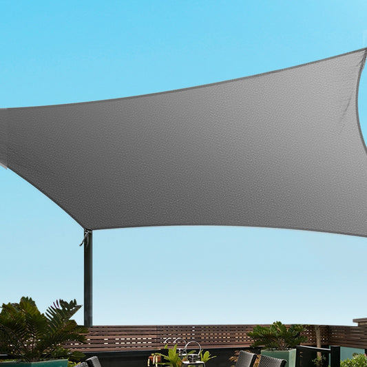 Instahut Shade Sail Cloth Shade cloth Rectangle Canopy 280gsm 3x4m