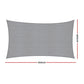 Instahut Sun Shade Sail Shadecloth Canopy Rectangle 280gsm 4x7m