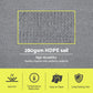 Instahut Sun Shade Sail Shadecloth Canopy Rectangle 280gsm 4x7m
