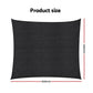 Instahut Sun Shade Sail Cloth 98% UV Block Outdoor Canopy Rectangle 5X6M Black