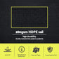 Instahut Sun Shade Sail Cloth 98% UV Block Outdoor Canopy Rectangle 5X6M Black