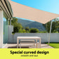 Instahut Sun Shade Sail Cloth 98% UV Block Outdoor Canopy Rectangle 5X9M Beige