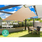 4x5m Shade Sail Sun Shade Cloth Canopy 280gsm Sand