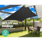 4x6m Shade Sail Sun Shade Cloth 280gsm Black