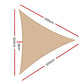 5x5x5m Shade Sail Cloth Shade Cloth Triangle Heavy Duty Sand Sun Canopy
