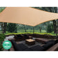 3x5m Waterproof Rectangle Shade Sail Cloth - Sand Beige