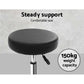 Set of 2 Salon Stool Round Swivel Chair Black