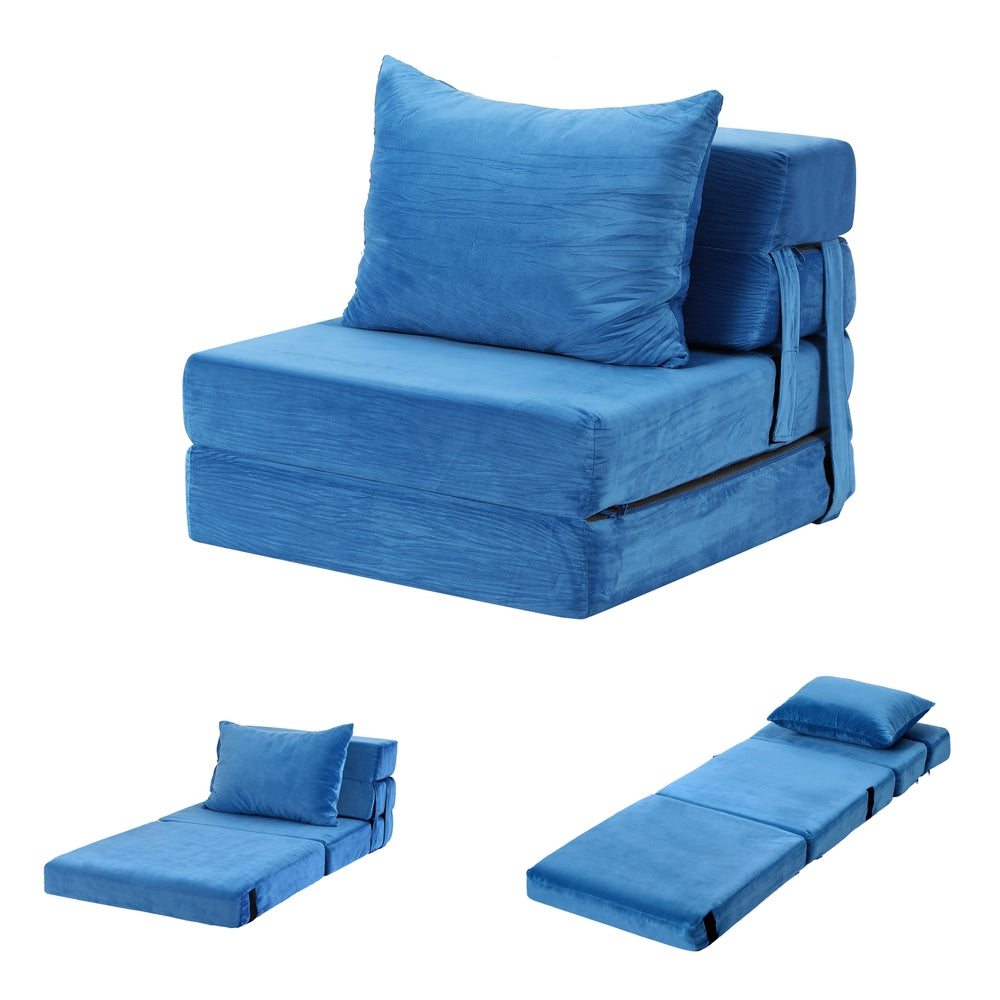 Maritza Convertible Folding Sofa Bed Armless Lounger Foam Floor Sofas Futons Couches