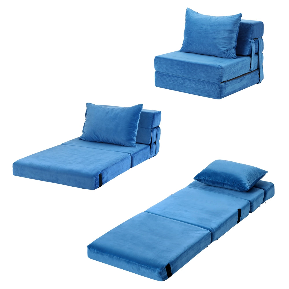 Maritza Convertible Folding Sofa Bed Armless Lounger Foam Floor Sofas Futons Couches