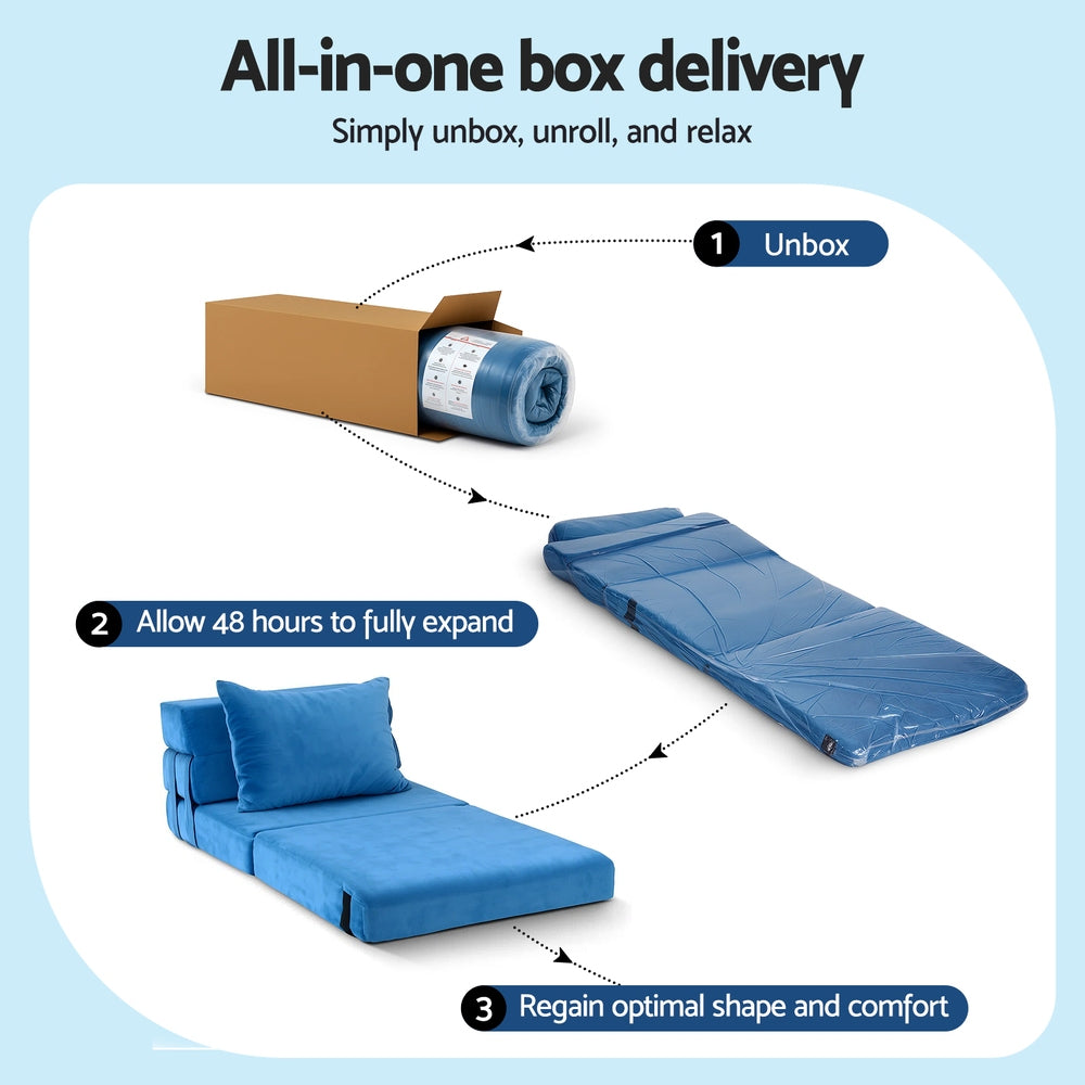 Maritza Convertible Folding Sofa Bed Armless Lounger Foam Floor Sofas Futons Couches