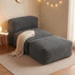 Myrto Foldable Bean Bag Sofa Bed Cloud Couch Boneless Floor Lounger Chair - Grey