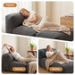 Myrto Foldable Bean Bag Sofa Bed Cloud Couch Boneless Floor Lounger Chair - Grey