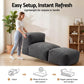 Myrto Foldable Bean Bag Sofa Bed Cloud Couch Boneless Floor Lounger Chair - Grey