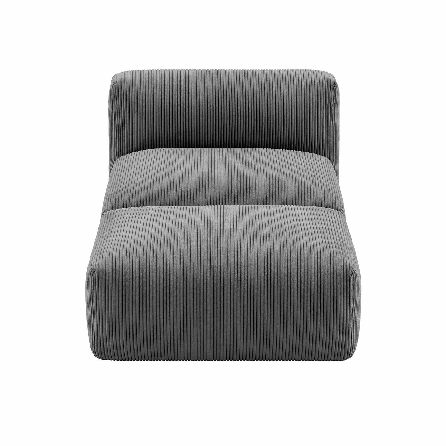 Myrto Foldable Bean Bag Sofa Bed Cloud Couch Boneless Floor Lounger Chair - Grey