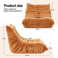 Montara Lazy Sofa Accent Chair Floor Couch Leisure Lounge Foam Pouffe Recliner - Brown