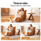 Montara Lazy Sofa Accent Chair Floor Couch Leisure Lounge Foam Pouffe Recliner - Brown