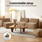 Mireva Folding Sofa Bed Convertible Armless Foam Floor Futon Lounger Couch - Brown