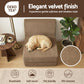 Mireva Folding Sofa Bed Convertible Armless Foam Floor Futon Lounger Couch - Brown