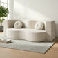 Melavie 2 Seater Folding Sofa Bed Floor Couch 2-in-1 Convertible Futon Loveseat - Beige