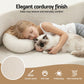 Melavie 2 Seater Folding Sofa Bed Floor Couch 2-in-1 Convertible Futon Loveseat - Beige
