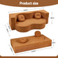 Merope 2 Seater Folding Sofa Bed Floor Couch 2-in-1 Convertible Futon Loveseat - Orange