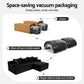 Marova 4-Seater Modular Sectional Sofa Bed Convertible L-Shaped Couch with Deep Seat for Living Room - Black
