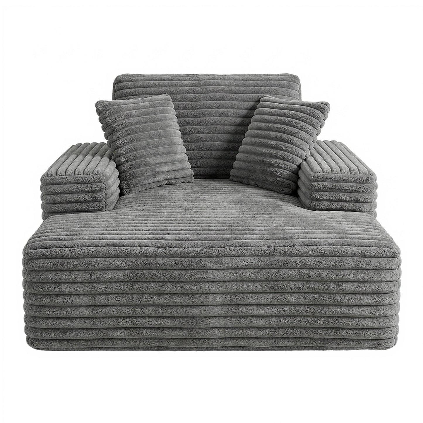 Marina Sofa Bed Lounge Chair Recliner Couch Reading Chairs Sleeper Cloud Sofas - Grey