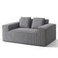 Marina 2 Seater Sofa Loveseat Sofas Bed Couch No Assembly Corduroy Small Couches Apartement - Grey