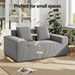 Marina 2 Seater Sofa Loveseat Sofas Bed Couch No Assembly Corduroy Small Couches Apartement - Grey