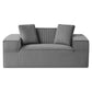 Marina 2 Seater Sofa Loveseat Sofas Bed Couch No Assembly Corduroy Small Couches Apartement - Grey